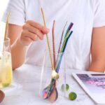 ⁦طقم معالق كوكتيل بالشاليموه 6 قطع مع فرشاه تنظيف استانليس ستيل⁩ - الصورة ⁦10⁩