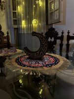 ⁦طقم مفارش خيامية 3 قطع بمقاسات مختلفة لتجديد ديكور البيت وإضفاء أجواء رمضانية مميزة⁩ - الصورة ⁦2⁩