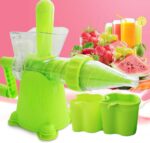 ⁦عصارة فواكه يدوية للبرتقال والبطيخ والتفاح باكواب شفط لضمان الثبات بكوب ومصفاه⁩ - الصورة ⁦10⁩