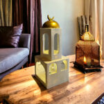 ⁦فانوس مرحب يا هلال مضئ علي شكل مسجد من الجبس⁩ - الصورة ⁦6⁩