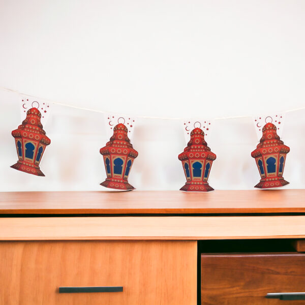 فرع زينة فوانيس 3 متر لتجديد وتغير الديكور والأحتفال بالشهر الكريم