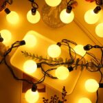 ⁦فرع زينة مضئ 10 قطع شكل لمبات مميز لأجواء رمضانيه مميزة⁩ - الصورة ⁦2⁩