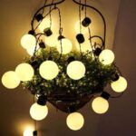 ⁦فرع زينة مضئ 10 قطع شكل لمبات مميز لأجواء رمضانيه مميزة⁩ - الصورة ⁦3⁩