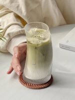 ⁦كوباية مموجه لشرب وتقديم العصائر والايس كوفي للضيوف بشكل شيك من الزجاج⁩ - الصورة ⁦11⁩