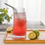 ⁦كوباية مموجه لشرب وتقديم العصائر والايس كوفي للضيوف بشكل شيك من الزجاج⁩ - الصورة ⁦3⁩