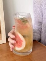 ⁦كوباية مموجه لشرب وتقديم العصائر والايس كوفي للضيوف بشكل شيك من الزجاج⁩ - الصورة ⁦7⁩