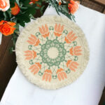 كوستر هاند ميد ديزاين بوهيمي لتقديم الطعام علي السفرة بشكل شيك