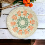 ⁦كوستر هاند ميد ديزاين بوهيمي لتقديم الطعام علي السفرة بشكل شيك⁩ - الصورة ⁦3⁩