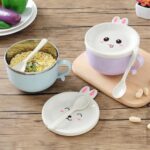 ⁦لانش بوكس ارنوب بحلة استانليس ستيل من الداخل⁩ - الصورة ⁦3⁩