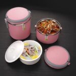 ⁦لانش بوكس جامبو 2 دور بغطاء محكم الغلق ومعلقة لسهولة تناول الطعام ويد للعمل والمدارس والجامعات⁩ - الصورة ⁦8⁩