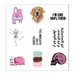 ⁦مجموعة استيكر لاب توب ابو الاستمرارية ع ابو السعي ع ابو الوصول 9 قطع فنيل وتربروف قابل لإعادة الاستخدام⁩ - الصورة ⁦5⁩