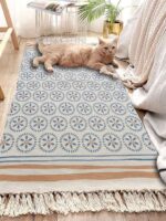 ⁦مشاية كتان بديزاين بوهيمي لغرف النوم والليفنج والدريسنج والمطبخ والحمام⁩ - الصورة ⁦7⁩