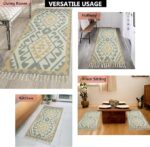 ⁦مشاية كليم هاند ميد 60*90 سم بألوان مختلفة مبهجة لتجديد الديكور⁩ - الصورة ⁦2⁩