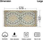 ⁦مشاية كليم هاند ميد 60*90 سم بألوان مختلفة مبهجة لتجديد الديكور⁩ - الصورة ⁦5⁩
