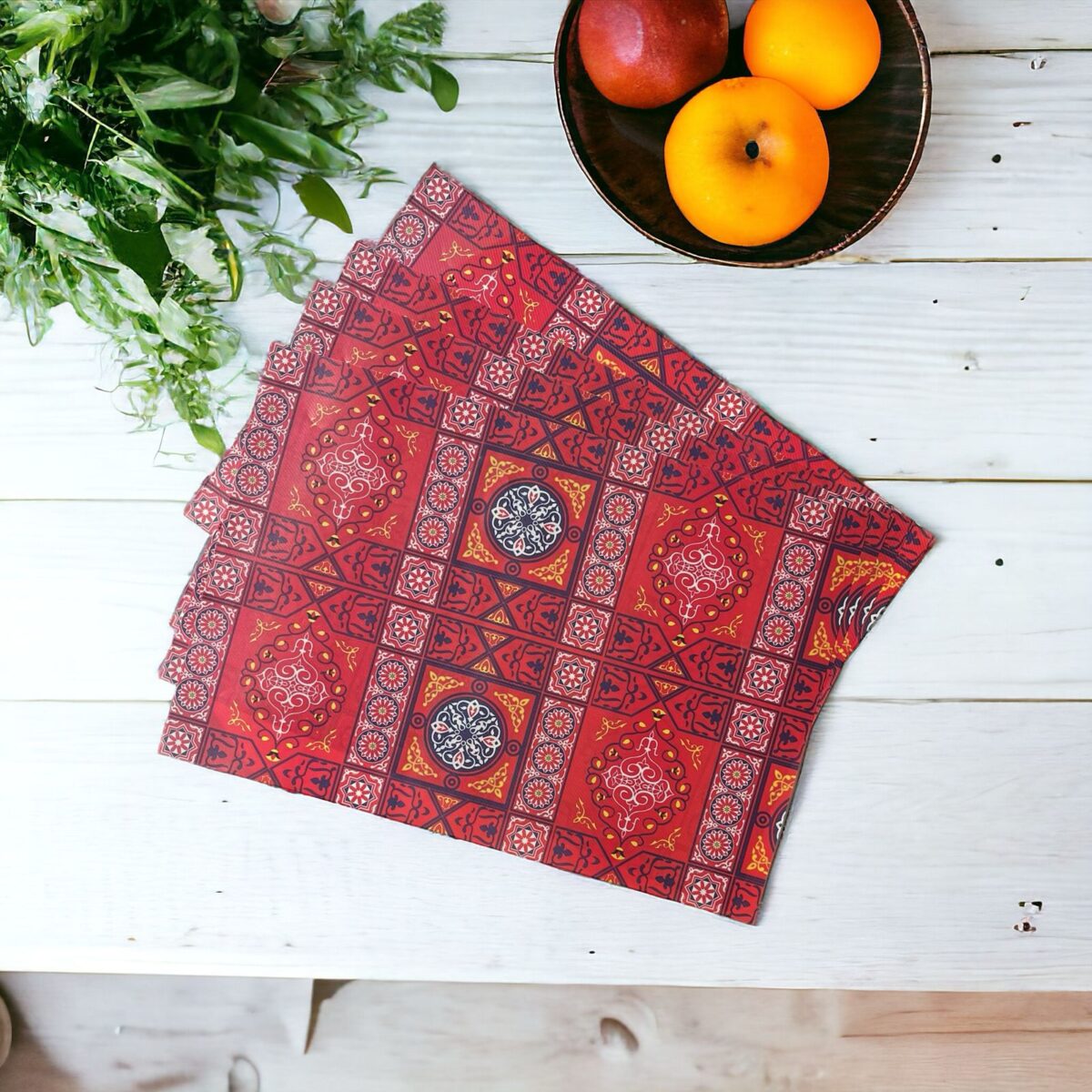 ⁦مفارش ثلاجة رمضانية 4 قطع بأشكال وألوان مختلفة قابل للغسيل⁩ - الصورة ⁦5⁩