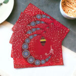 ⁦مفارش ثلاجة رمضانية 4 قطع بأشكال وألوان مختلفة قابل للغسيل⁩ - الصورة ⁦3⁩