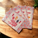 ⁦مفارش ثلاجة رمضانية 4 قطع بأشكال وألوان مختلفة قابل للغسيل⁩ - الصورة ⁦4⁩