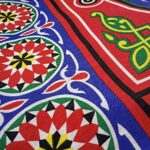 ⁦مفرش سفرة رمضاني خيامية 1.5 متر بأشكال وألوان مختلفة مبهجة لعزومات الشهر الكريم⁩ - الصورة ⁦2⁩