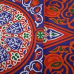 ⁦مفرش سفرة رمضاني خيامية 1.5 متر بأشكال وألوان مختلفة مبهجة لعزومات الشهر الكريم⁩ - الصورة ⁦3⁩