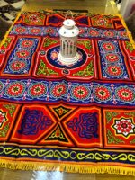 ⁦مفرش سفرة رمضاني خيامية 1.5 متر بأشكال وألوان مختلفة مبهجة لعزومات الشهر الكريم⁩ - الصورة ⁦5⁩