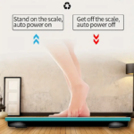 ⁦ميزان ديجيتال منزلي لقياس الوزن ونسبة العضلات والعظام والدهون والمياه بشاشة ليد رقمية سهلة القراءة⁩ - الصورة ⁦3⁩