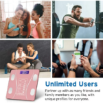 ⁦ميزان ديجيتال منزلي لقياس الوزن ونسبة العضلات والعظام والدهون والمياه بشاشة ليد رقمية سهلة القراءة⁩ - الصورة ⁦7⁩