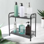 ⁦استاند 2 دور منظم وحامل لأدوات المطبخ والحمام من المعدن⁩ - الصورة ⁦2⁩