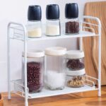 ⁦استاند 2 دور منظم وحامل لأدوات المطبخ والحمام من المعدن⁩ - الصورة ⁦3⁩