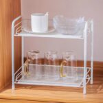 ⁦استاند 2 دور منظم وحامل لأدوات المطبخ والحمام من المعدن⁩ - الصورة ⁦6⁩