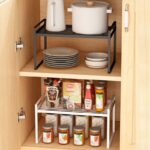 ⁦استاند لحمل وتنظيم ادوات المطبخ كالحلل ووالأطباق وبرطمانات التوابل من المعدن⁩ - الصورة ⁦7⁩