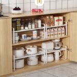 ⁦استاند لحمل وتنظيم ادوات المطبخ كالحلل ووالأطباق وبرطمانات التوابل من المعدن⁩ - الصورة ⁦8⁩