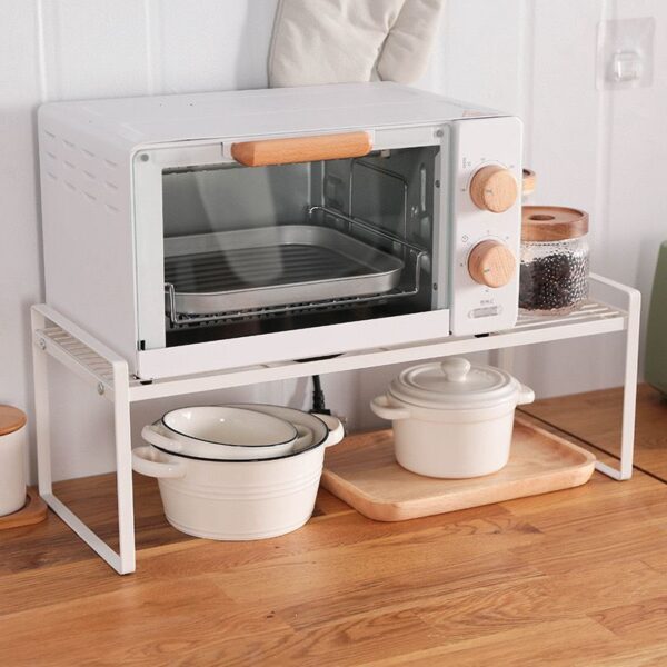 استاند لحمل وتنظيم ادوات المطبخ كالحلل ووالأطباق وبرطمانات التوابل من المعدن