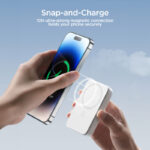 ⁦باور بانك لاسلكي بمنفذ يو اس بي وتايب سي لشحن 3 اجهزة في وقت واحد 10000 ملي امبير⁩ - الصورة ⁦2⁩