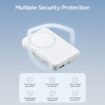 ⁦باور بانك لاسلكي بمنفذ يو اس بي وتايب سي لشحن 3 اجهزة في وقت واحد 10000 ملي امبير⁩ - الصورة ⁦4⁩