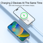 ⁦باور بانك مغناطيسي 2 في 1 لشحن جهازين في وقت واحد 6000 ملي أمبير⁩ - الصورة ⁦3⁩