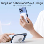 باور بانك مغناطيسي 2 في 1 لشحن جهازين في وقت واحد 6000 ملي أمبير