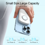 ⁦باور بانك مغناطيسي 2 في 1 لشحن جهازين في وقت واحد 6000 ملي أمبير⁩ - الصورة ⁦4⁩