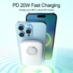 ⁦باور بانك مغناطيسي 2 في 1 لشحن جهازين في وقت واحد 6000 ملي أمبير⁩ - الصورة ⁦7⁩