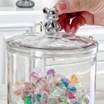 ⁦برطمان اكليريك 1400 ملي بغطاء دبدوب محكم الغلق لحفظ وتقديم الشوكولاتة والكاندي والكوكيز والمكسرات بشكل شيك⁩ - الصورة ⁦4⁩