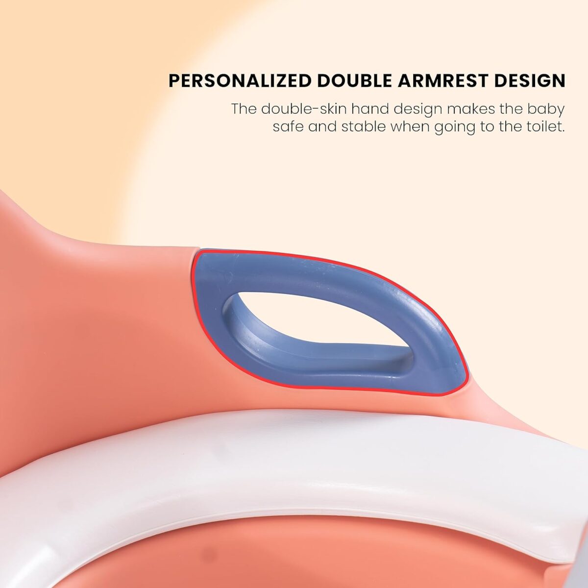 ⁦بوتي مبطنة لتدريب الأطفال علي استخدام التواليت مانعه للأنزلاق بيد تناسب جميع انواع الحمامات⁩ - الصورة ⁦6⁩