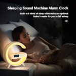 ⁦جهاز  5 في 1 شاحن لاسلكي وساعة رقمية ومنبة ومكبر صوت واباجورة بألوان متعددة لغرف النوم والدريسنج والمكتب⁩ - الصورة ⁦5⁩