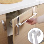 ⁦حامل فوط معدني يثبت علي درف المطبخ والابواب بدون حفر وتخريم⁩ - الصورة ⁦4⁩