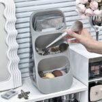 ⁦حامل ومصفاه 3 دور للمعالق والشوك والسكاكين متعدد الأستخدام⁩ - الصورة ⁦3⁩