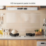 ⁦رول استيكر شفاف لاصق 2 متر وتربروف لحوائط المطبخ لمنع تكون الدهون قابل للقص⁩ - الصورة ⁦5⁩