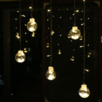 ⁦ستارة مضيئة 3.5 متر شكل كرات قابلة لتغير حركة الإضاءة لديكور رمضاني مميز⁩ - الصورة ⁦7⁩