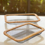 سلة فاكهه معدن لتقديم الفواكه للضيوف بشكل شيك ومختلف