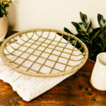 سلة معدن جولد لحمل وتقديم الفواكه للضيوف بشكل شيك ومختلف