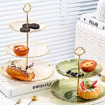 ⁦شيالة 3 دور لحمل وتقديم الكحك والبسكويت والبيتي فور والكب كيك بشكل شيك من الاكليريك⁩ - الصورة ⁦2⁩