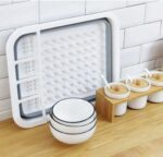 ⁦صفاية سيليكون لحمل وتجفيف الأطباق والأكواب قابله للطي⁩ - الصورة ⁦6⁩