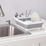 ⁦صفاية سيليكون لحمل وتجفيف الأطباق والأكواب قابله للطي⁩ - الصورة ⁦8⁩